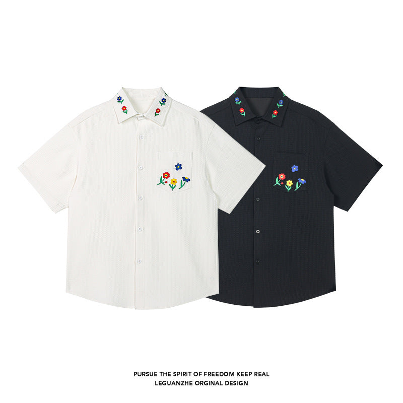 Embroidered White Shirt