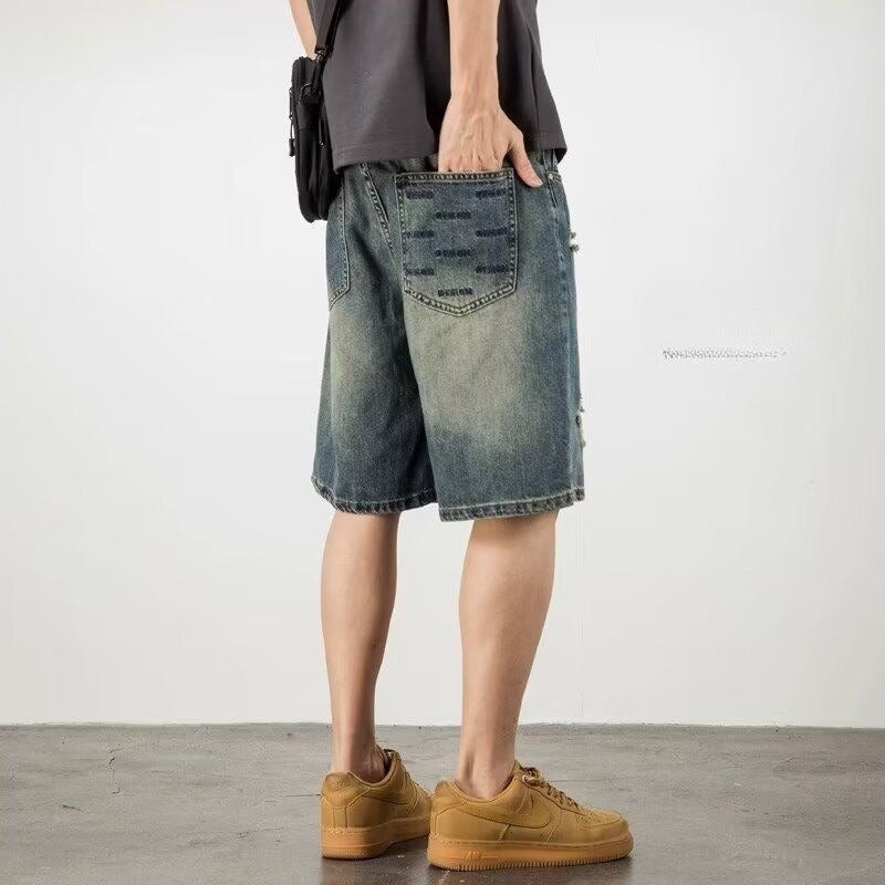 Loose Denim Shorts