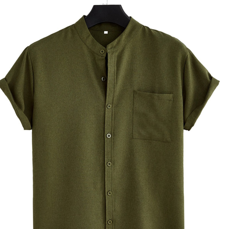 Solid Pocket Shirt