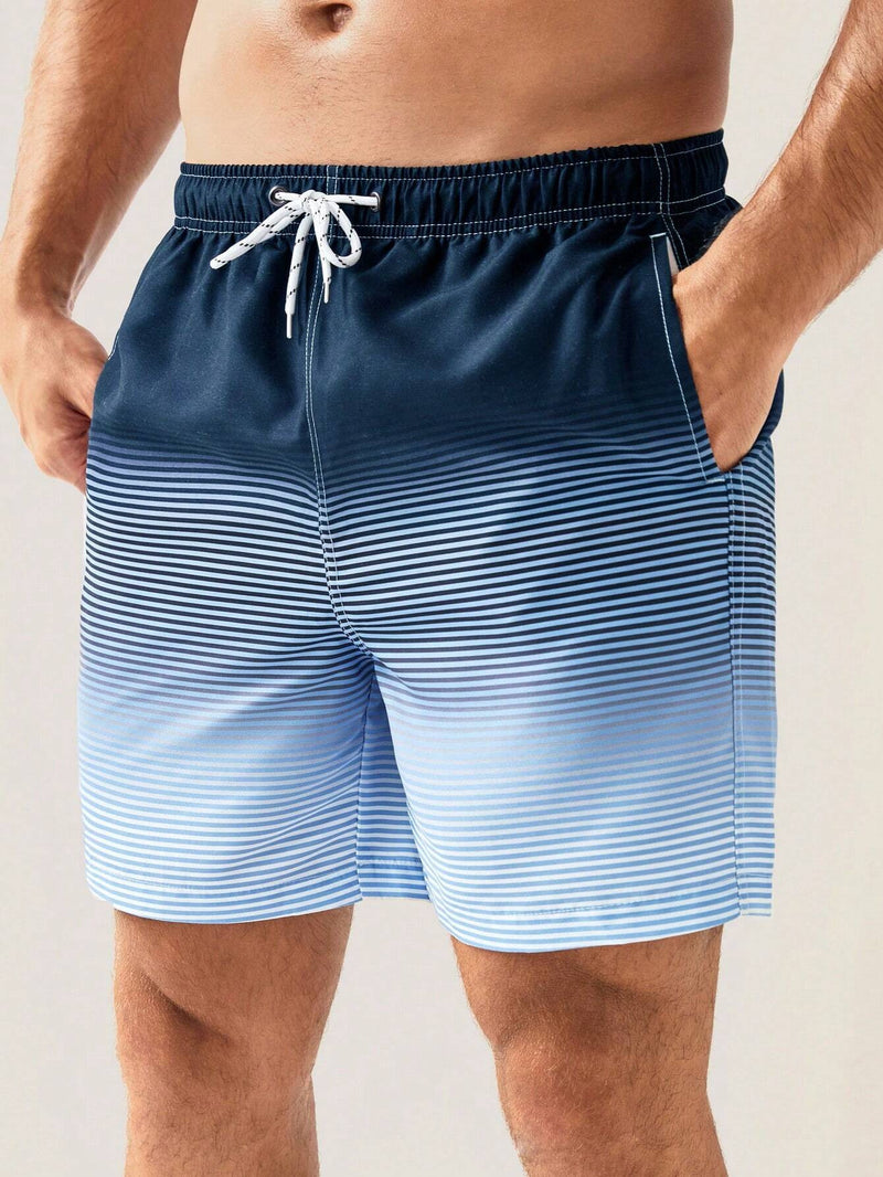 3D Striped Shorts