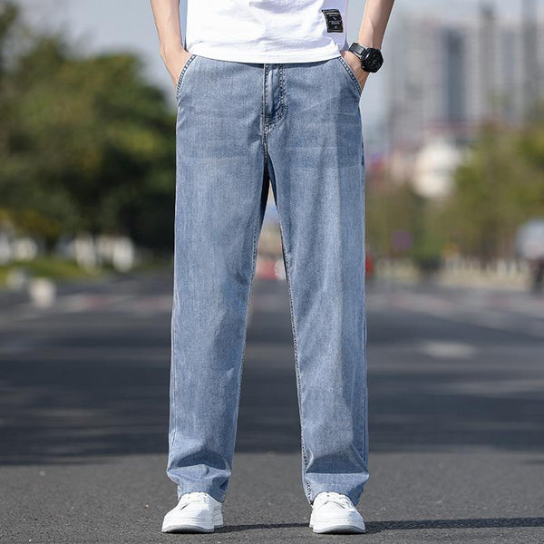 Elastic Beam Foot Jeans