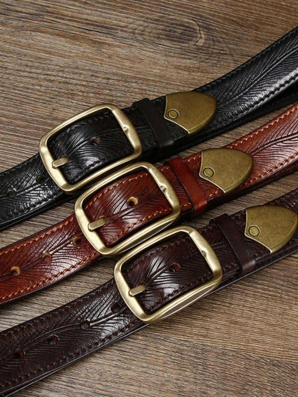 Thick Leather Belt