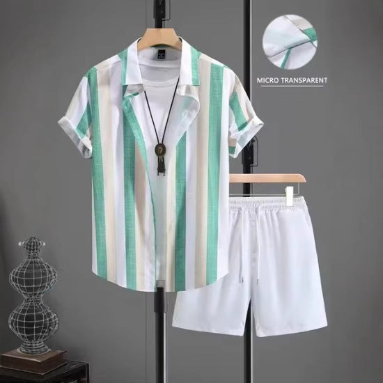 Lapel Shirt Set