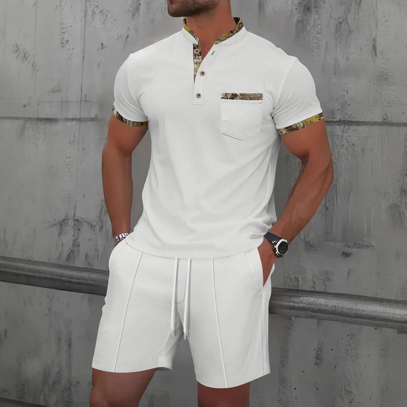 Waffle Polo Suit