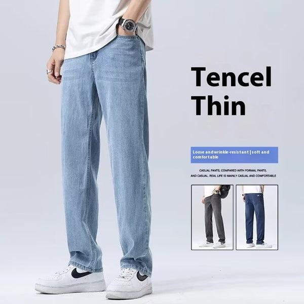 Ice Silk Wide-Leg Pants