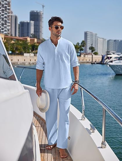 Solid Cotton Suit