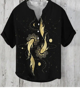 Printed V-Neck