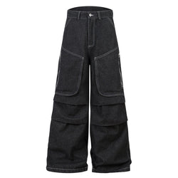 Pleated Work Denim