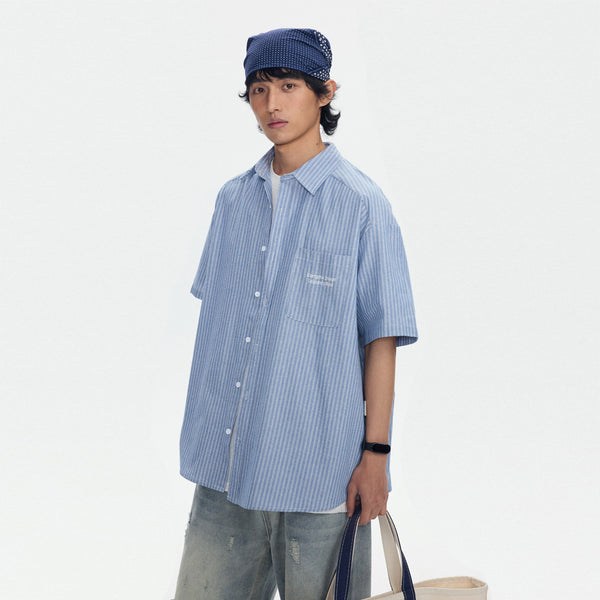 Striped Overalls Tee