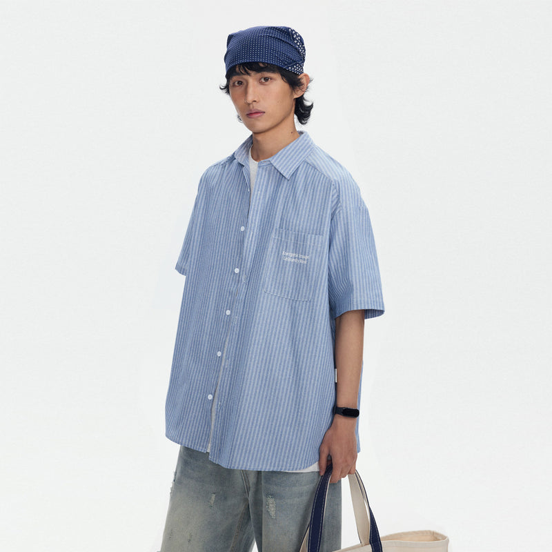 Striped Overalls Tee