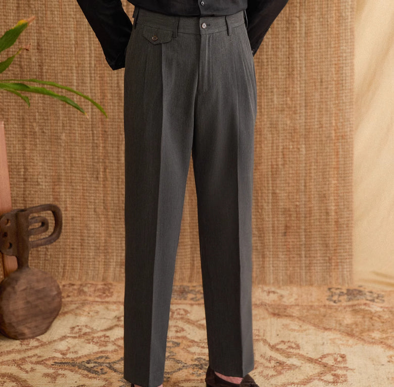 Straight Fit Trousers