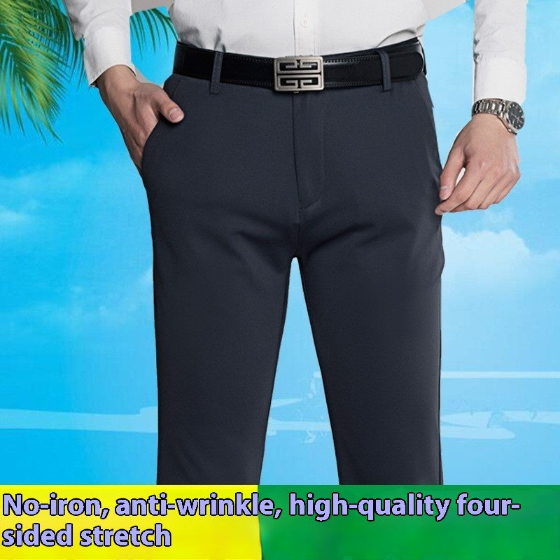 Thin Straight Pants