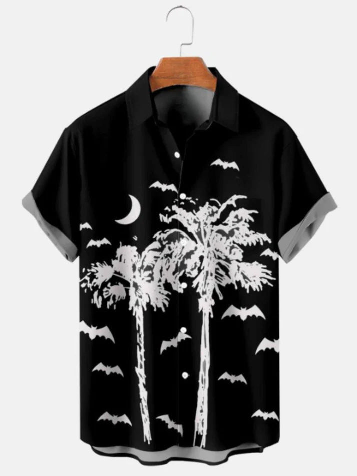 Printed Lapel Shirt