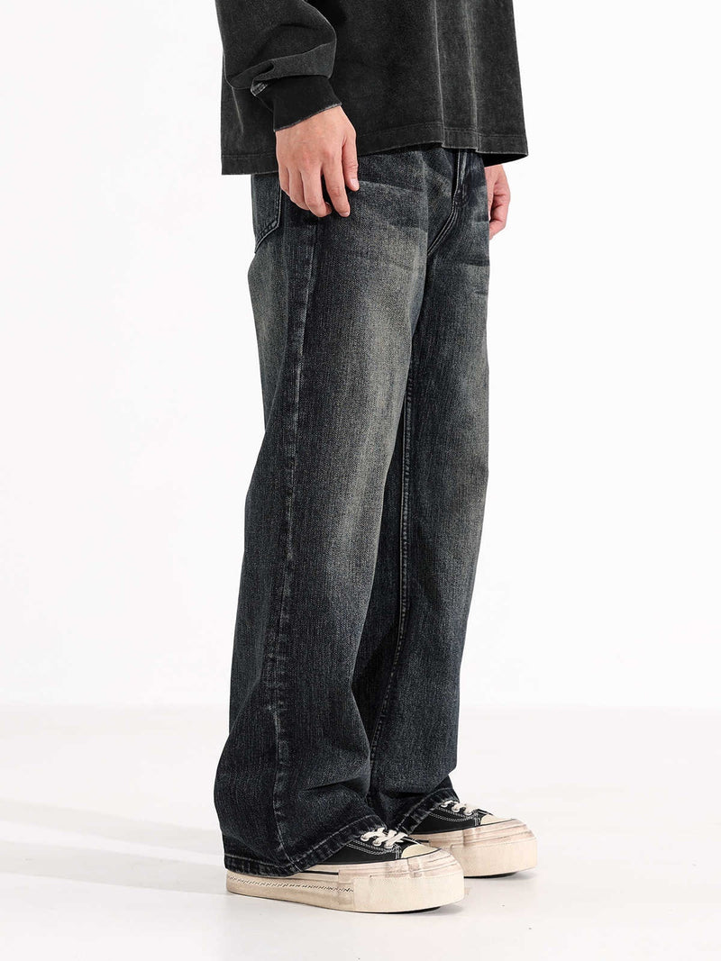 Straight Retro Loose Jeans