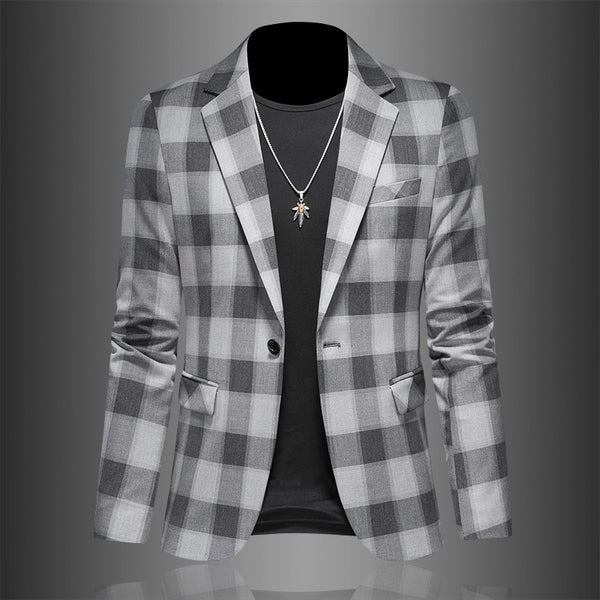 Plaid Slim Jacket