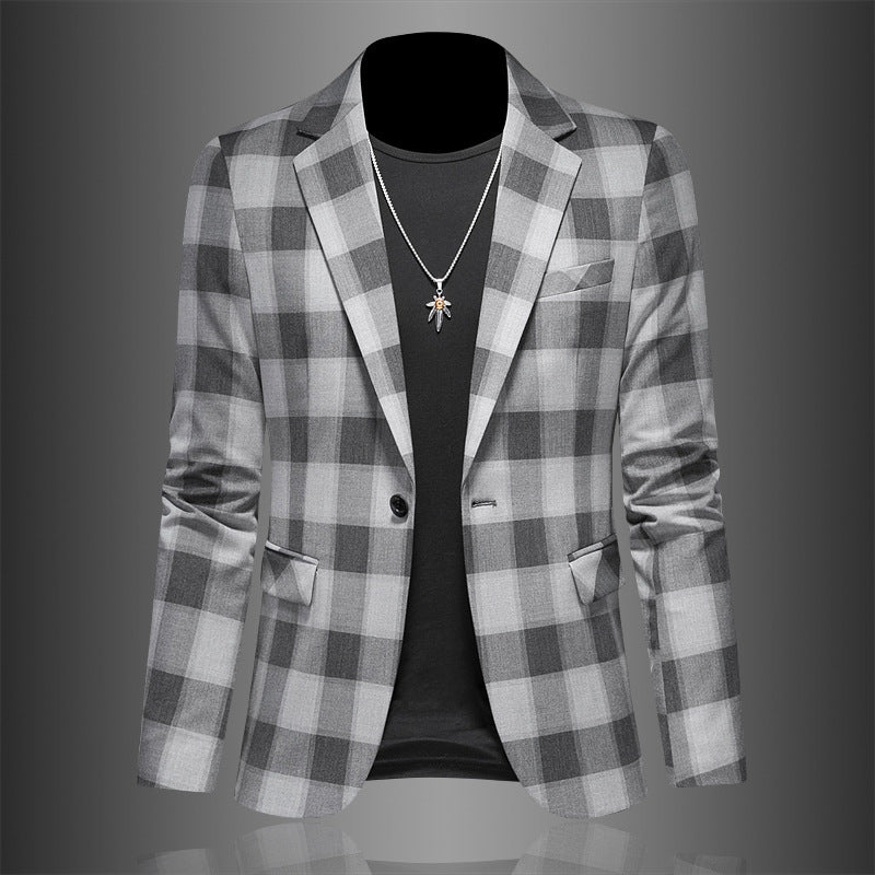 Plaid Slim Jacket